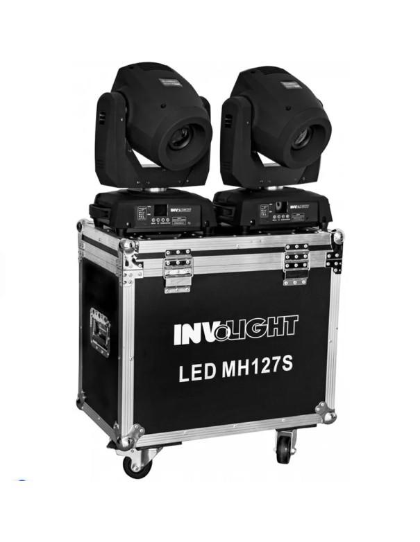 Lyre Pack 2 x LED MH127 BEAM ET FLIGHT CASE